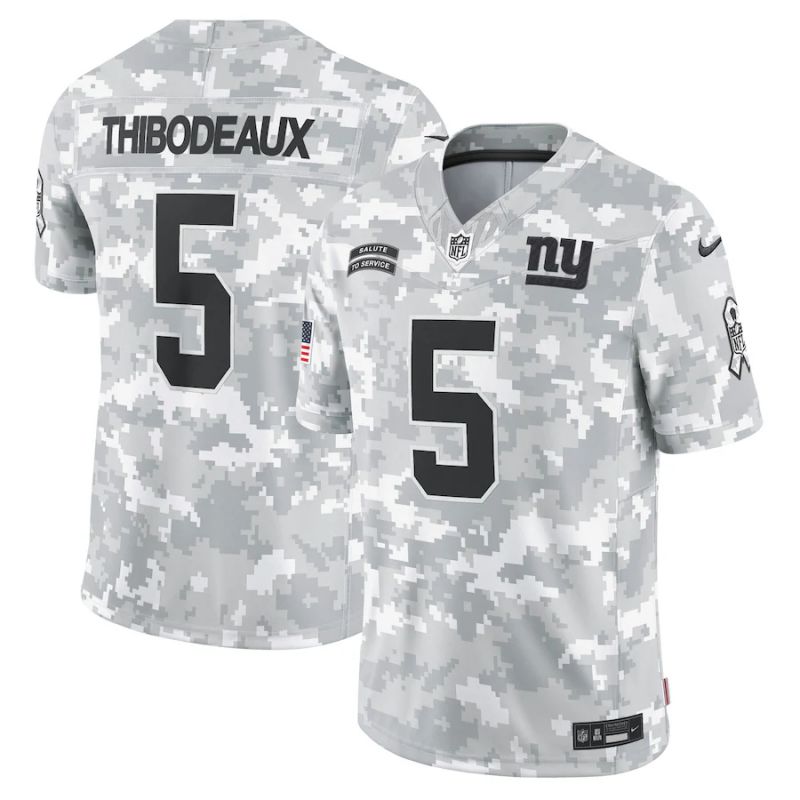 Men New York Giants #5 Thibodeaux Nike Arctic Camo 2024 Salute to Service Limited NFL Jersey